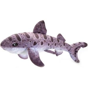 The Petting Zoo Leopard Shark Stuffed Animal Plushie, Gifts for Kids, Wild Onez Sealife Animals, Purple Shark Plush Toy, 26 inches