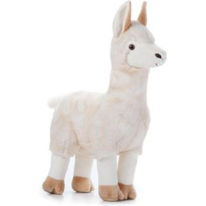 The Petting Zoo Llama Stuffed Animal, Gifts for Kids, Wild Onez Zoo Animals, Llama Plush Toy 12 inches