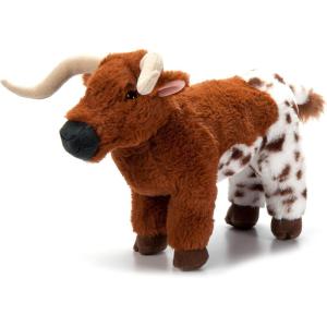 The Petting Zoo Longhorn Stuffed Animal Plushie, Gifts for Kids, Wild Onez Wildlife Animals, Longhorn Plush Toy 12 inches