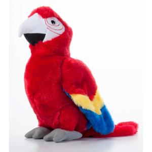 The Petting Zoo Macaw Stuffed Animal, Gifts for Kids, Wild Onez Zoo Animals, Scarlet Macaw Plush Toy 12 inches
