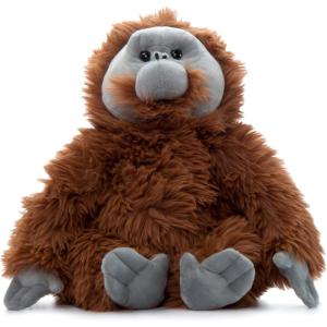 The Petting Zoo Male Orangutan Stuffed Animal Plushie, Gifts for Kids, Wild Onez Zoo Animals, Orangutan Plush Toy, 12 inches