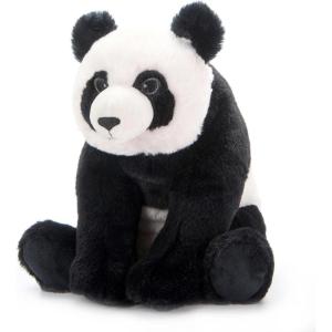 The Petting Zoo Panda Stuffed Animal Plushie, Gifts for Kids, Earth Keeperz Wildlife Animals, Zoologee Black Panda Plush Toy, 12 inches