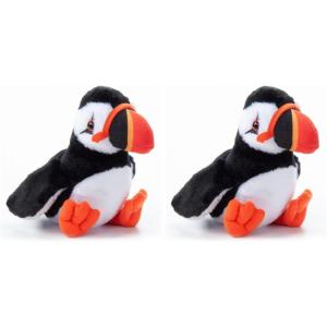 The Petting Zoo Puffin Stuffed Animal Plushie, Gifts for Kids, Wild Onez Sealife Animals, Puffin Plush Toy 9 Inches(Small (Pack of 2))