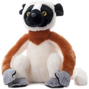 The Petting Zoo Sifaka Lemur Stuffed Animal Plushie, Gifts for Kids, Wild Onez Zoo Animals, Lemur Plush Toy 12 inches