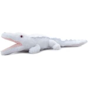 The Petting Zoo White Alligator & Pink Eyes Stuffed Animal Plushie, Gifts for Kids, Wild Onez Zoo Animals, Alligator Plush Toy 22 Inches