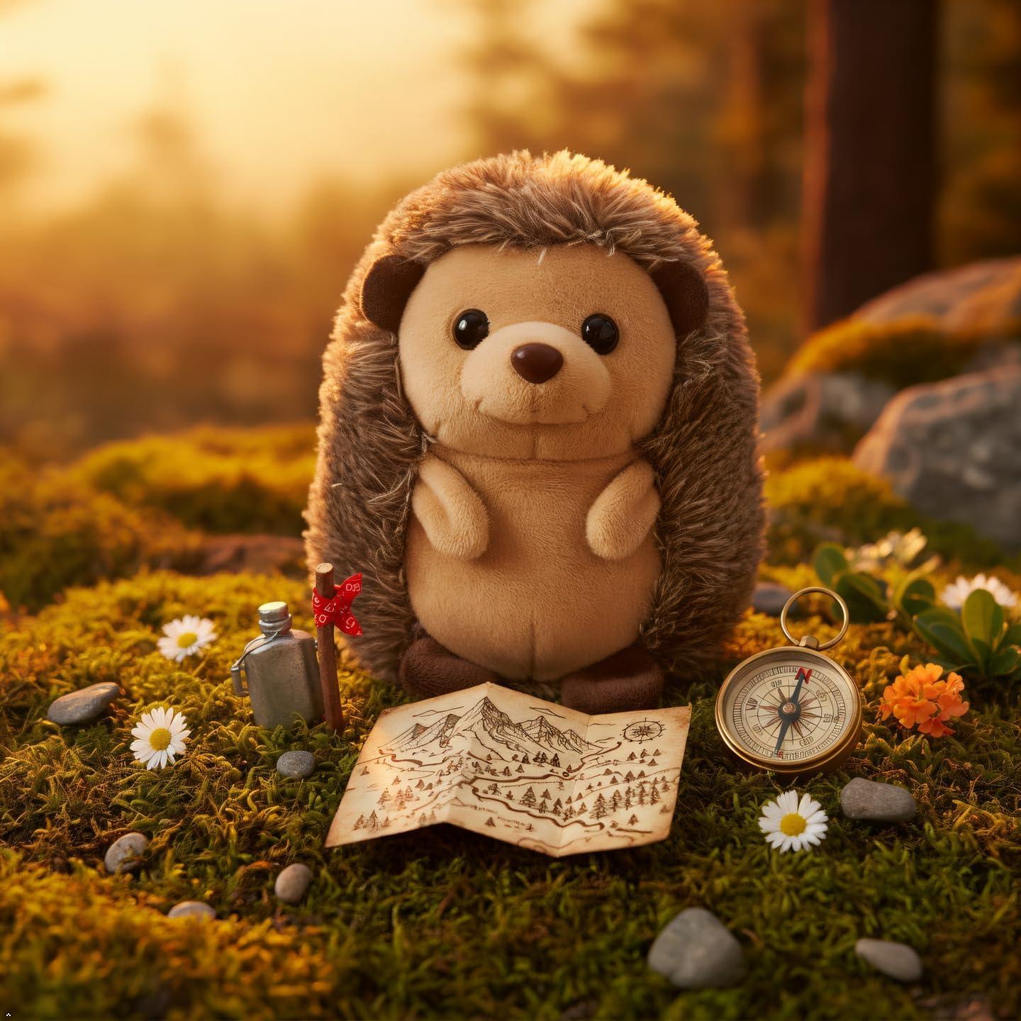 image:imageThe Petting Zoo Hedgehog Stuffed Animal Plushie Gifts for Kids Wild Onez Babiez Wildlife Animals Hedgehog Plush Toy 6 inches Pack of 26 inches