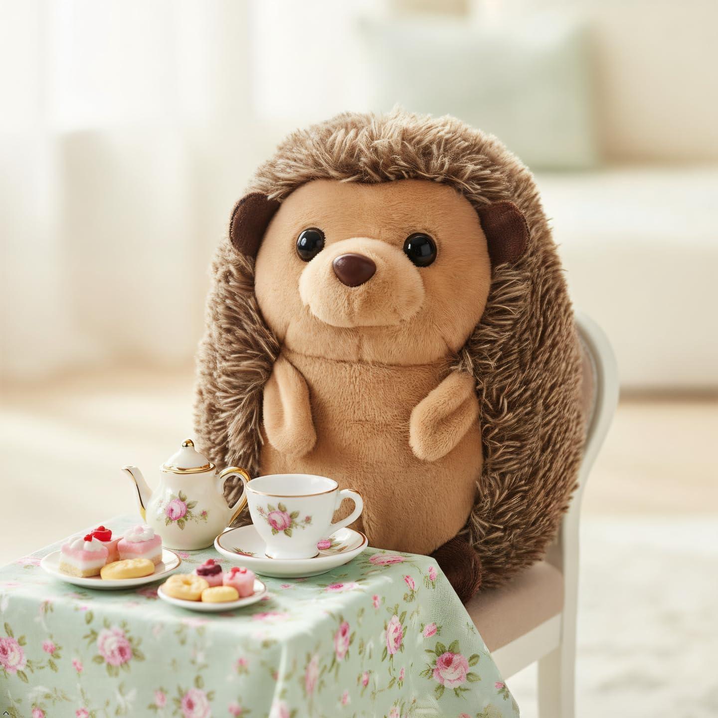 image:imageThe Petting Zoo Hedgehog Stuffed Animal Plushie Gifts for Kids Wild Onez Babiez Wildlife Animals Hedgehog Plush Toy 6 inches Pack of 26 inches