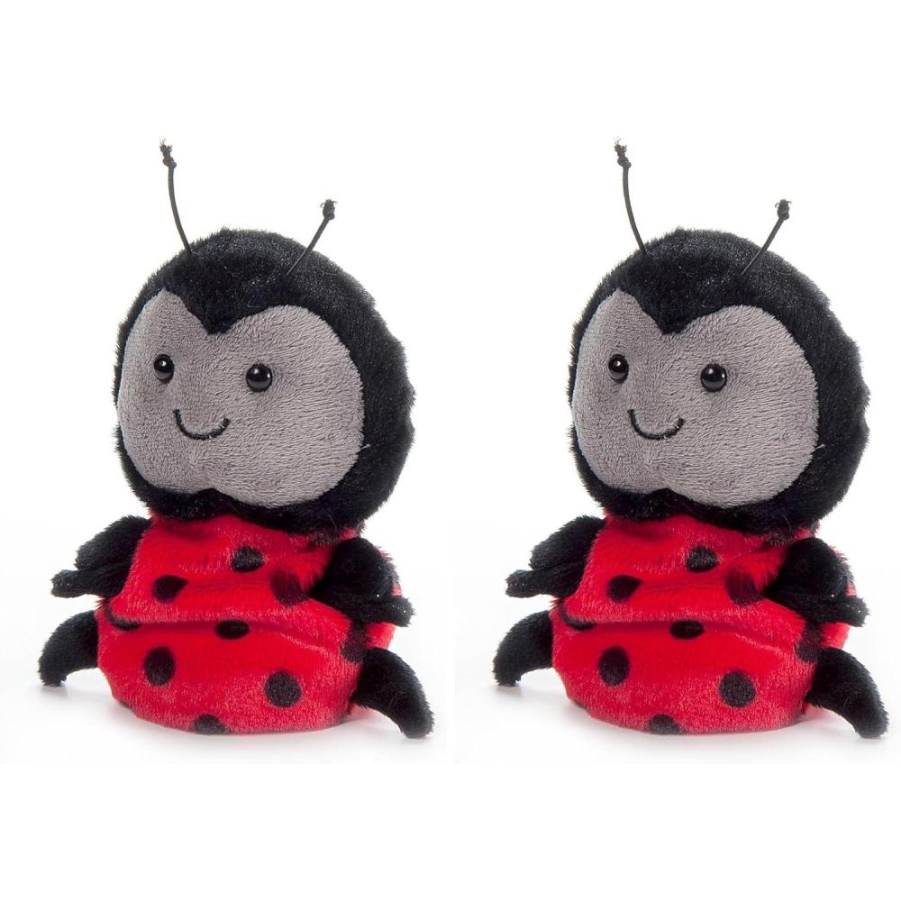 image:imageThe Petting Zoo Ladybug Stuffed Animal Plushie Gifts for Kids Nuggetz Animals Lady Bug Plush Toy 6 inches Pack of 2Small Pack of 2