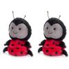 The Petting Zoo Ladybug Stuffed Animal Plushie, Gifts for Kids, Nuggetz Animals, Lady Bug Plush Toy, 6 inches (Pack of 2)(Small (Pack of 2))