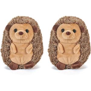 The Petting Zoo Hedgehog Stuffed Animal Plushie, Gifts for Kids, Wild Onez Babiez Wildlife Animals, Hedgehog Plush Toy 6 inches (Pack of 2)(6 inches (Pack of 2))