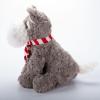 The Petting Zoo Dog Plush Toy, Gifts for Kids, Holiday Fuzzlez Schnauzer Puppy Plush Toy, 10″ (White)(Tan)
