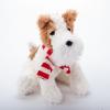 The Petting Zoo Dog Plush Toy, Gifts for Kids, Holiday Fuzzlez Schnauzer Puppy Plush Toy, 10″ (White)(White)