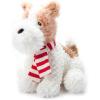 The Petting Zoo Dog Plush Toy, Gifts for Kids, Holiday Fuzzlez Schnauzer Puppy Plush Toy, 10″ (White)(White)