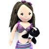 The Petting Zoo Mermaid Doll with Penguin Stuffed Animal- Great Gifts for Girls, Mermaid Plush Doll with Penguin Plush Toy, 17 inch (Brunette)