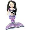 The Petting Zoo Mermaid Doll with Penguin Stuffed Animal- Great Gifts for Girls, Mermaid Plush Doll with Penguin Plush Toy, 17 inch (Brunette)