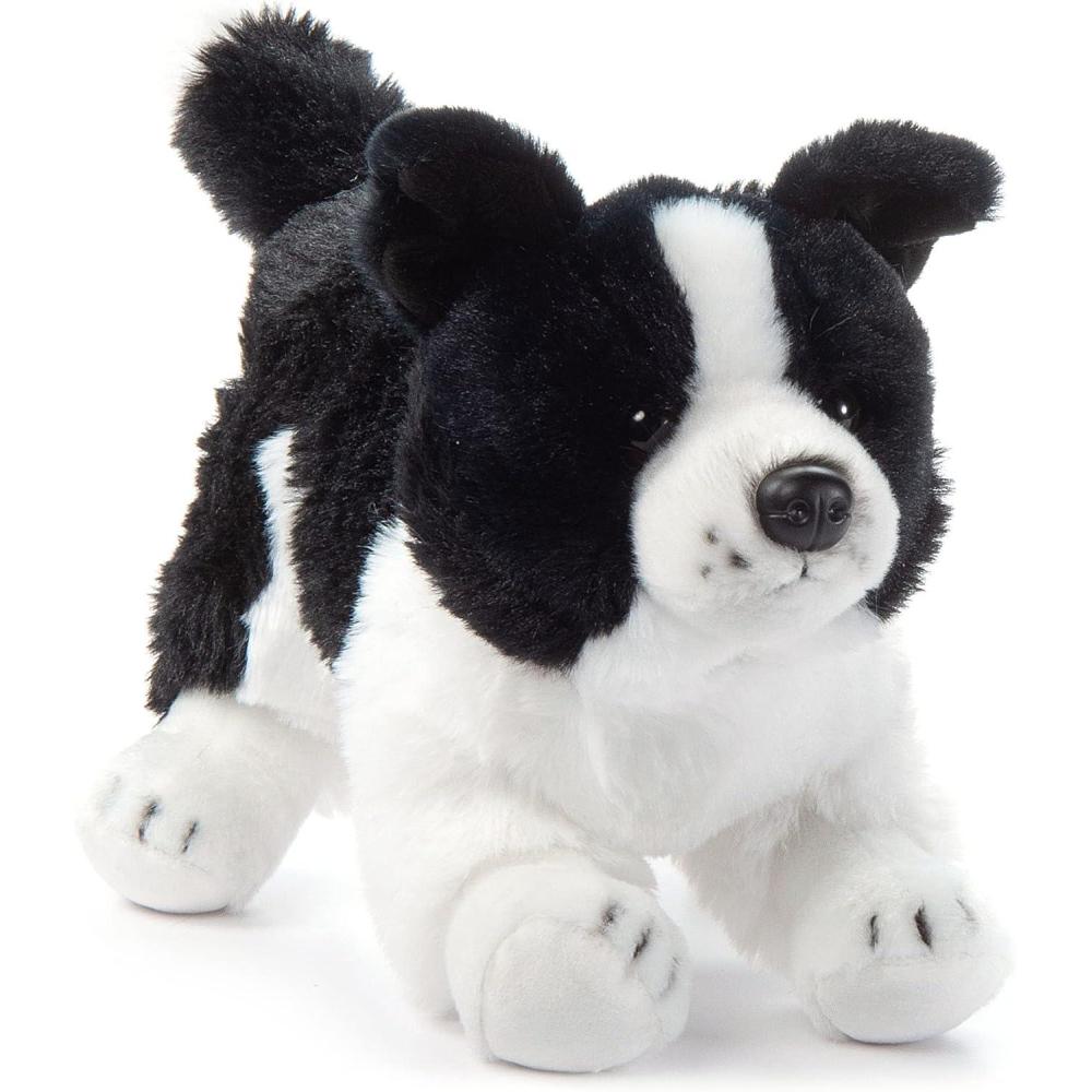 image:imageThe Petting Zoo Border Collie Dog Stuffed Animal Plushie Gifts for Kids Dog Plush Toy 12 inches
