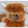 The Petting Zoo Highland Cow Stuffed Animal Plushie, Gifts for Kids, Nuggetz Farmyard Animals, Brown Highland Cow Plush Toy, 6 inches