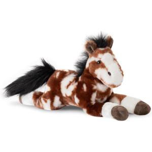 The Petting Zoo Floppy Painted Pinto Horse Stuffed Animal Plushie, Gifts for Kids, Wild Onez Barnyard Animals, Pinto Horse Plush Toy, 16 inches