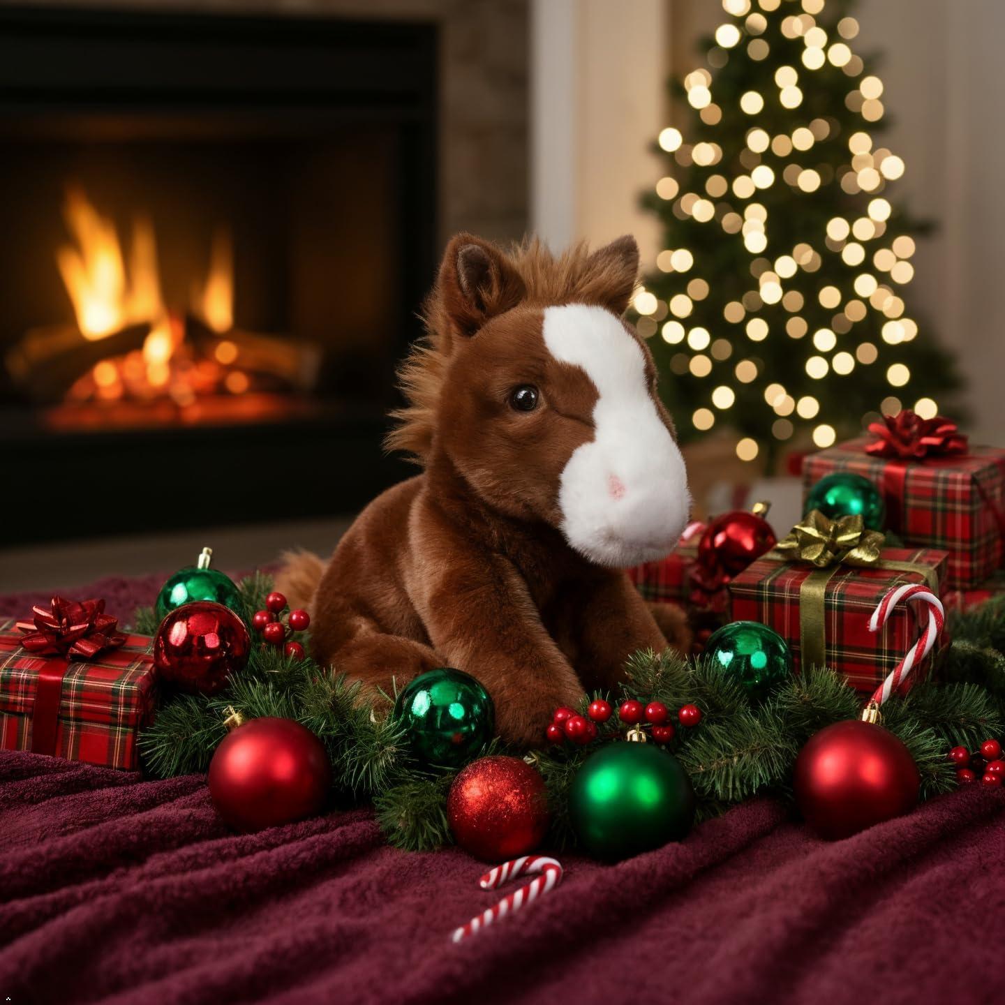 image:imageThe Petting Zoo Floppy Horse Stuffed Animal Plushie Gifts for Kids Wild Onez Wildlife Animals Horse Plush Toy 8 inches Pack of 28 in Pack of 2
