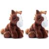 The Petting Zoo Floppy Horse Stuffed Animal Plushie, Gifts for Kids, Wild Onez Wildlife Animals, Horse Plush Toy 8 inches (Pack of 2)(8 in (Pack of 2))