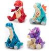 The Petting Zoo T-Rex Dinosaur Stuffed Animal Plushie, Gift for Kids, Dinosaur Animals, T-Rex Plush Toy with Sound-8 inch