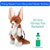 The Petting Zoo Fennec Fox Stuffed Animal Plushie Backpack, Gifts for Kids, Wildlife Animal Toy, Brown Fennec Fox Plush Toy Book Bag, 20 inches