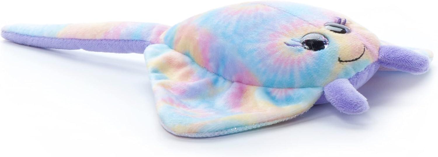 image:imageThe Petting Zoo Stingray Stuffed Animal Gifts for Girls Sparkly Tie Dye Stingray Plush Toy Main Body is 6 Inches