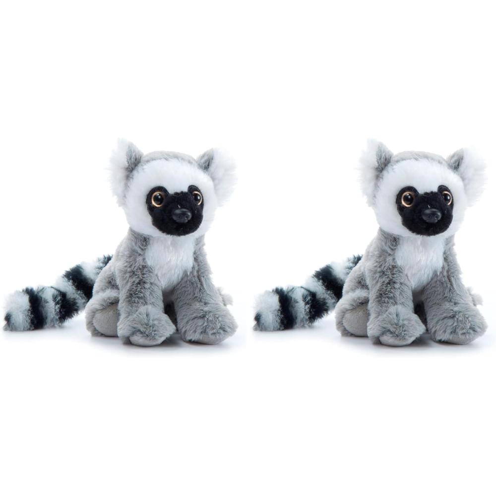 image:imageThe Petting Zoo RingTailed Lemur Stuffed Animal Plushie Gifts for Kids Wild Onez Babiez Zoo Animals Lemur Plush Toy 6 inches Pack of 26 in Pack of 2