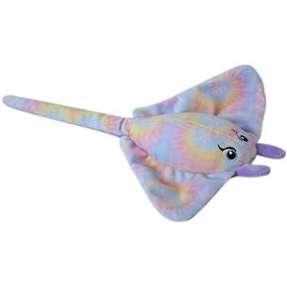 image:imageThe Petting Zoo Stingray Stuffed Animal Gifts for Girls Sparkly Tie Dye Stingray Plush Toy Main Body is 6 Inches