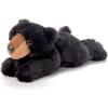 The Petting Zoo Black Bear Stuffed Animal Plushie, Gifts for Kids, Wildlife Animals, Floppy Black Bear Plush Toy, 12 inches