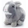 The Petting Zoo Grey Rabbit Stuffed Animal Plushie, Gifts for Kids, Wild Onez Wildlife Animals, Bunny Plush Toy, 9 inches