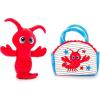 The Petting Zoo Lobster Stuffed Animal Plushie and Purse Set, Gifts for Kids, Sealife Animal Toy, Red Lobster Plush Toy and Purse Pet Carrier