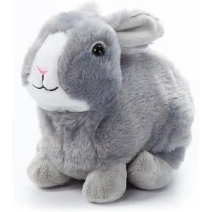 The Petting Zoo Grey Rabbit Stuffed Animal Plushie, Gifts for Kids, Wild Onez Wildlife Animals, Bunny Plush Toy, 9 inches