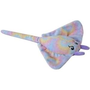 The Petting Zoo Stingray Stuffed Animal, Gifts for Girls, Sparkly Tie Dye Stingray Plush Toy, Main Body is 6 Inches