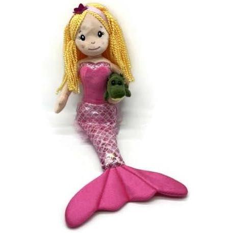 image:imageThe Petting Zoo Mermaid Doll with Alligator Stuffed Animal Great Gifts for Girls Mermaid Plush Doll with Alligator Plush Toy 17 inch Red HairBlonde