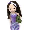The Petting Zoo Mermaid Doll with Alligator Stuffed Animal- Great Gifts for Girls, Mermaid Plush Doll with Alligator Plush Toy, 17 inch (Brunette)