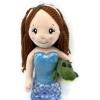 The Petting Zoo Mermaid Doll with Alligator Stuffed Animal- Great Gifts for Girls, Mermaid Plush Doll with Alligator Plush Toy, 17 inch (Red Hair)(Red Hair)