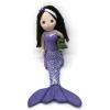 The Petting Zoo Mermaid Doll with Alligator Stuffed Animal- Great Gifts for Girls, Mermaid Plush Doll with Alligator Plush Toy, 17 inch (Brunette)