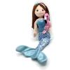 The Petting Zoo Mermaid Doll with Flamingo Stuffed Animal- Great Gifts for Girls, Mermaid Plush Doll with Flamingo Plush Toy, 17 inch (Red Hair)(Red Hair)