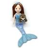 The Petting Zoo Mermaid Doll with Sloth Stuffed Animal- Great Gifts for Girls, Mermaid Plush Doll with Sloth Plush Toy, 17 inch (Red Hair)(Red Hair)
