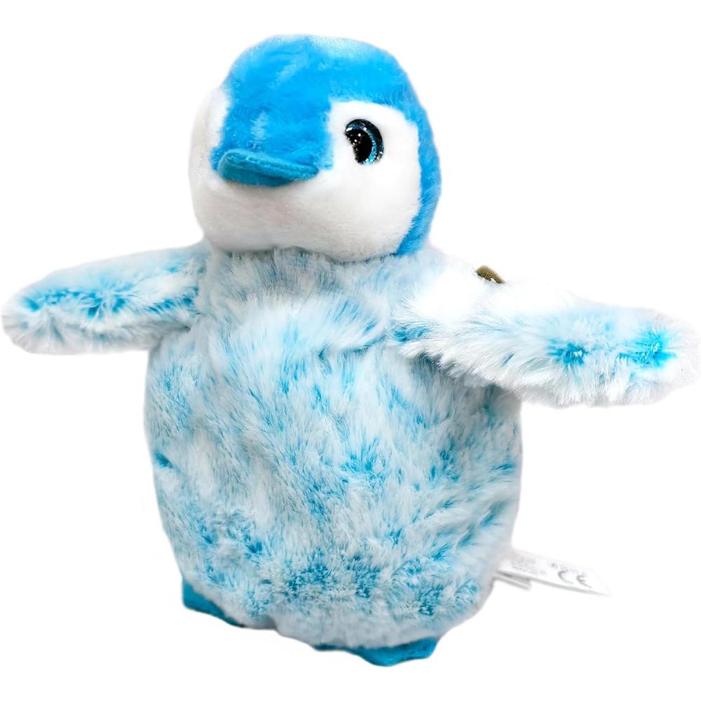 image:imageThe Petting Zoo Penguin Stuffed Animal Gifts for Girls Colorful Frosted Penguin Plush Toy 7 Inch Blue