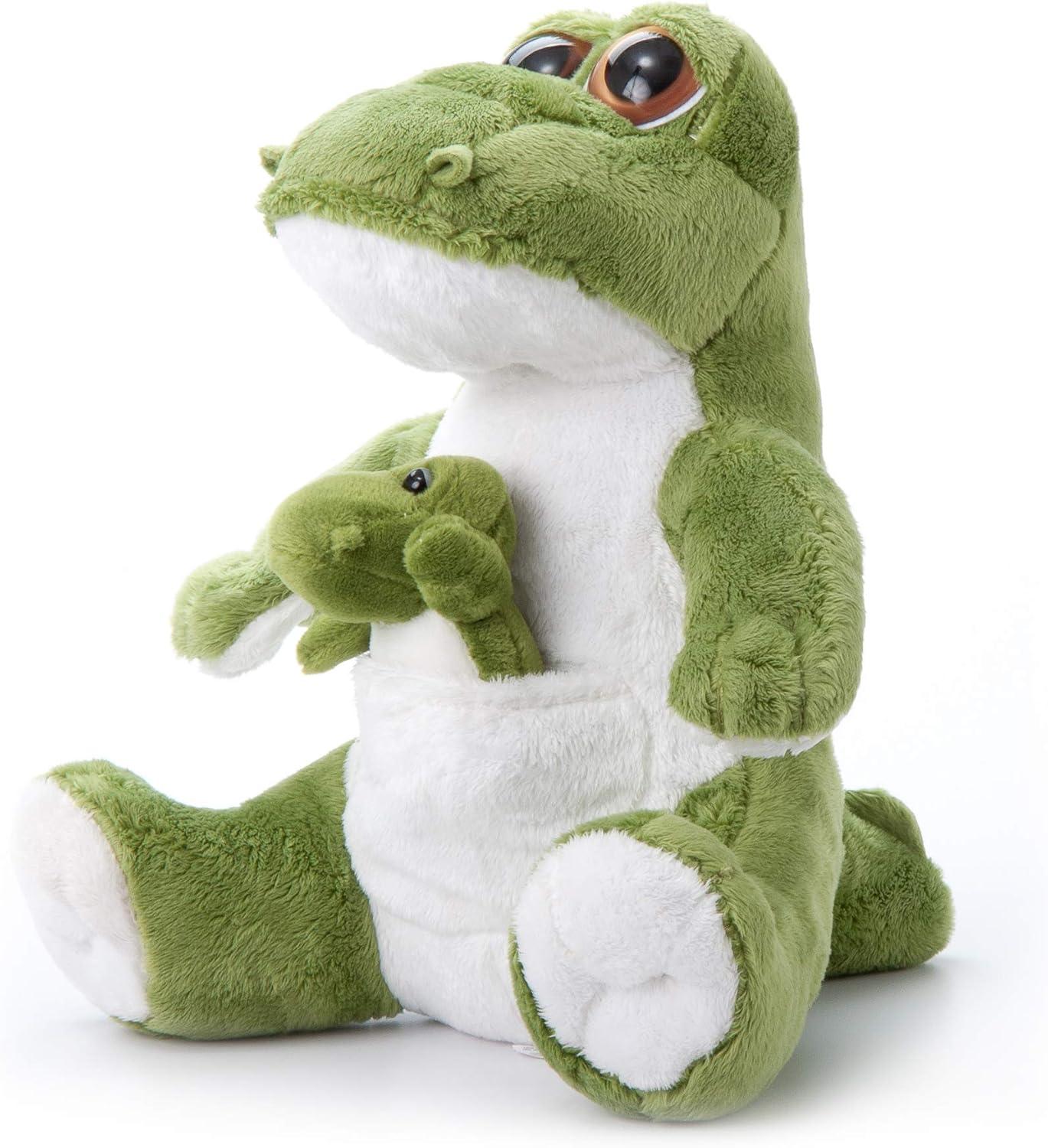 image:imageThe Petting Zoo Mom and Baby Alligator Stuffed Animal Gifts for Kids Pocketz Zoo Animals Alligator Plush Toy 10 inches