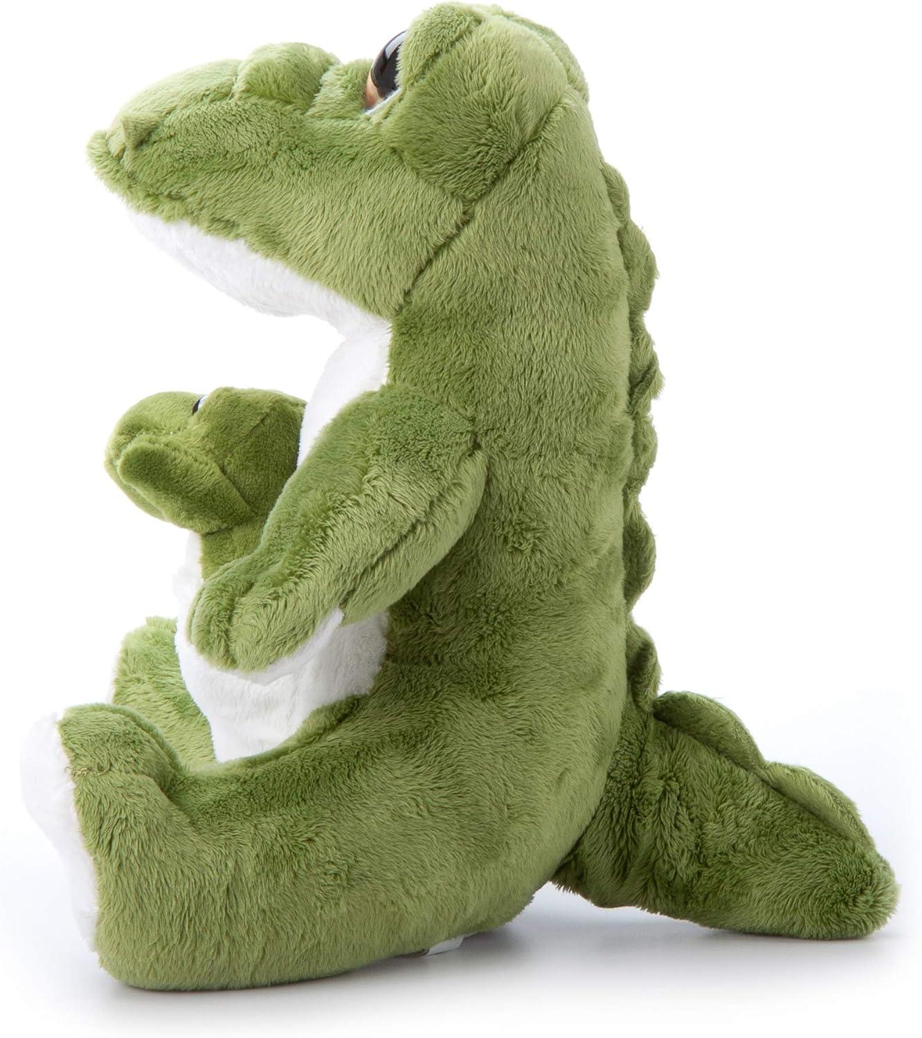 image:imageThe Petting Zoo Mom and Baby Alligator Stuffed Animal Gifts for Kids Pocketz Zoo Animals Alligator Plush Toy 10 inches