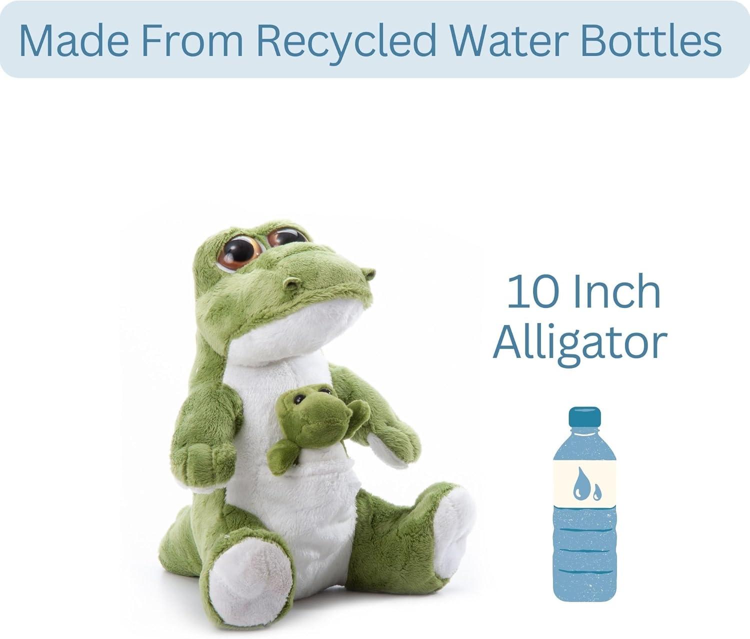 image:imageThe Petting Zoo Mom and Baby Alligator Stuffed Animal Gifts for Kids Pocketz Zoo Animals Alligator Plush Toy 10 inches