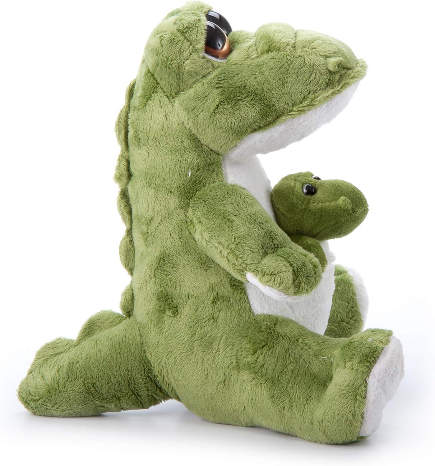 image:imageThe Petting Zoo Mom and Baby Alligator Stuffed Animal Gifts for Kids Pocketz Zoo Animals Alligator Plush Toy 10 inches