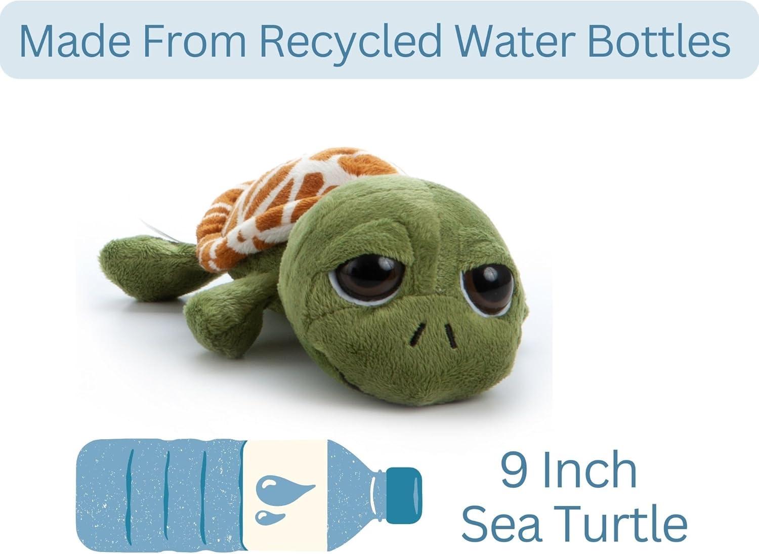 image:imageThe Petting Zoo Sea Turtle Stuffed Animal Gifts for Kids Bright Eye Ocean Animals Sea Turtle Plush Toy 9 inches Pack of 29 inches Pack of 2