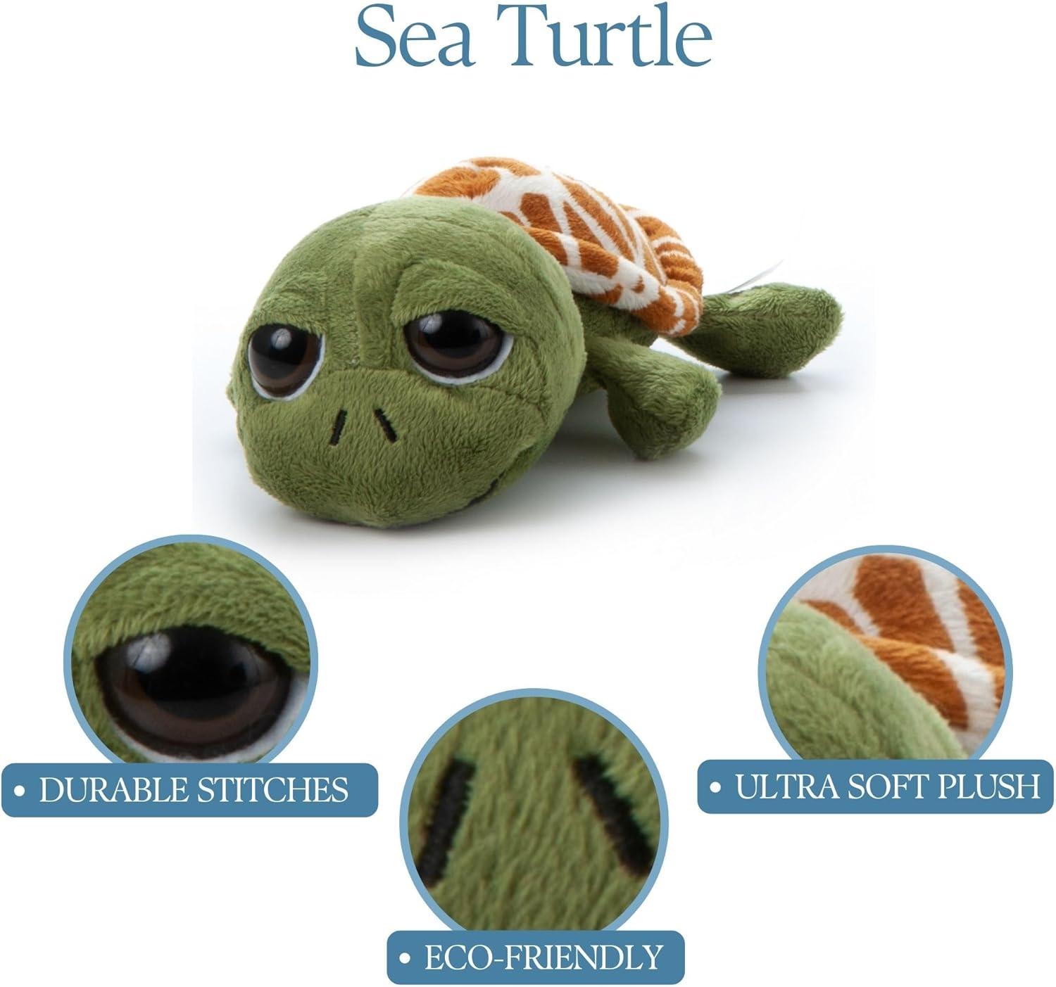 image:imageThe Petting Zoo Sea Turtle Stuffed Animal Gifts for Kids Bright Eye Ocean Animals Sea Turtle Plush Toy 9 inches Pack of 29 inches Pack of 2