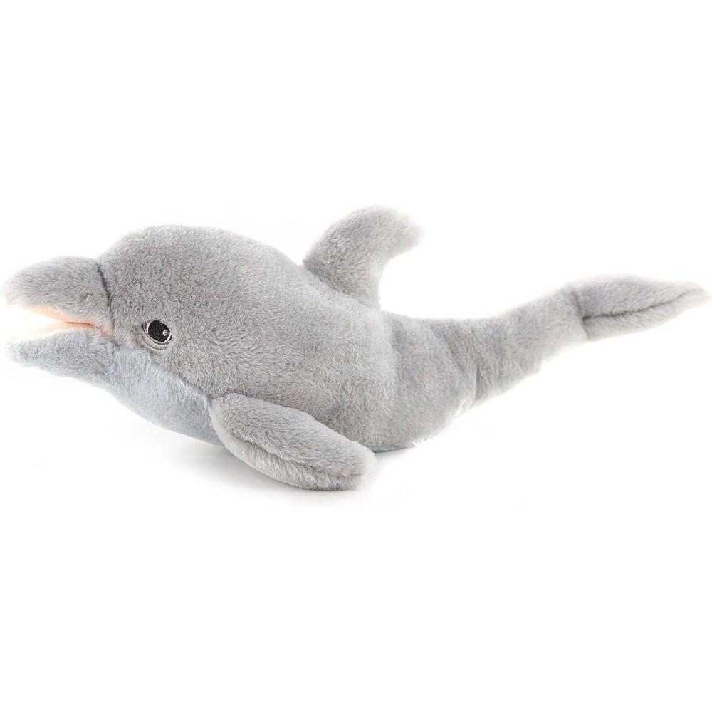 image:imageThe Petting Zoo Dolphin Stuffed Animal Plushie Gifts for Kids Earth Keeperz Sealife Animals Zoologee Grey Dolphin Plush Toy 15 inches