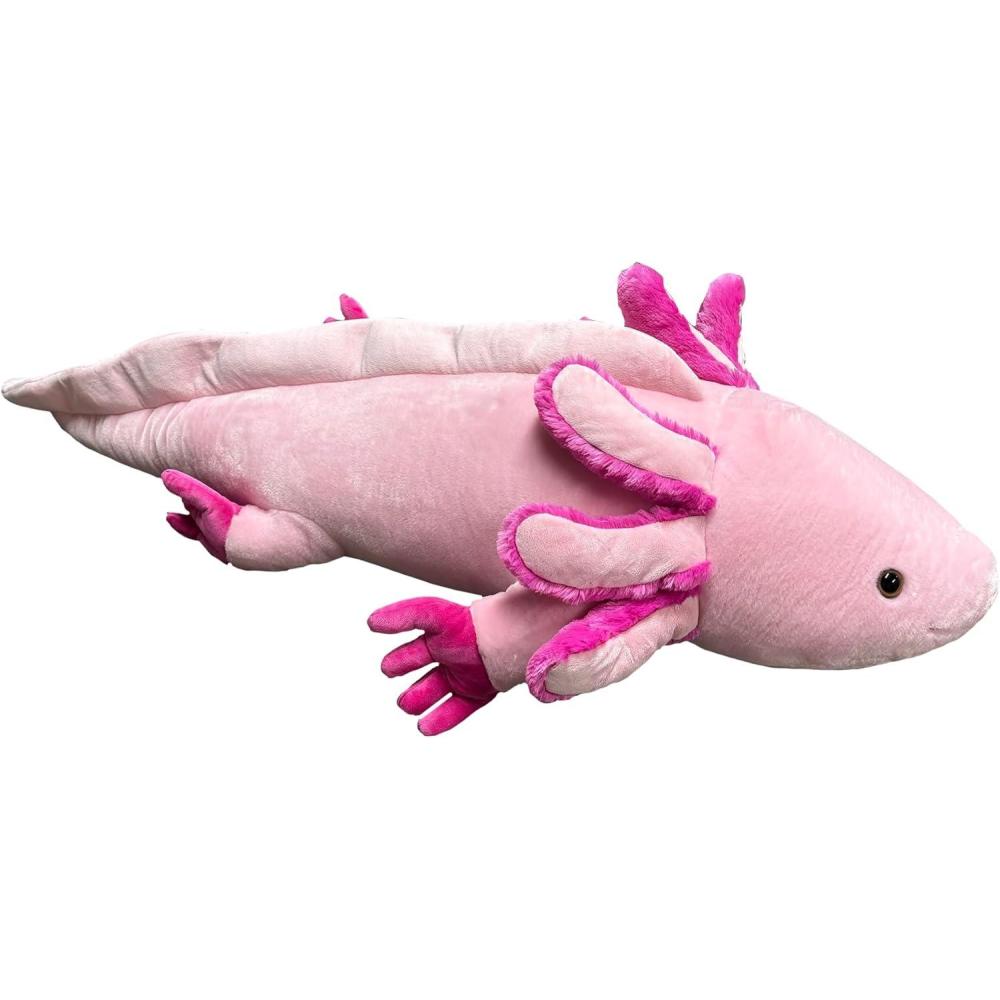 image:imageThe Petting Zoo Pink Axolotl Stuffed Animal Plushie Gifts for Kids Wild Onez Sealife Animals Salamander Plush Toy 60 inches