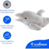 The Petting Zoo Dolphin Stuffed Animal Plushie, Gifts for Kids, Earth Keeperz Sealife Animals, Zoologee Grey Dolphin Plush Toy, 15 inches